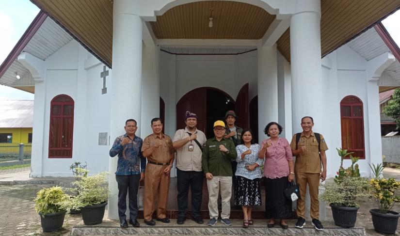 Visitasi dewan juri ke desa Rama Agung Bengkulu Utara.