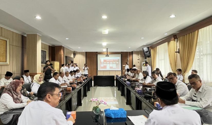 Rapat pembahasan identitas bagi warga binaan untuk Pilkada Serentak 2024.