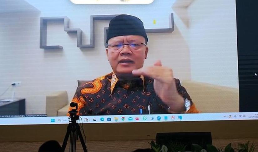 Rapat SAKIP bersama Gubernur Bengkulu dan jajaran.