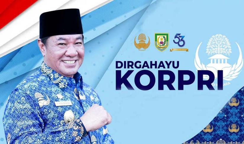 Plt Gubernur Rosjonsyah yang turut menyampaikan harapannya dalam momentum HUT ke-53 KORPRI di Provinsi Bengkulu, Jum'at (29/11/2024). (Angga~PenaRafflesia.Com)