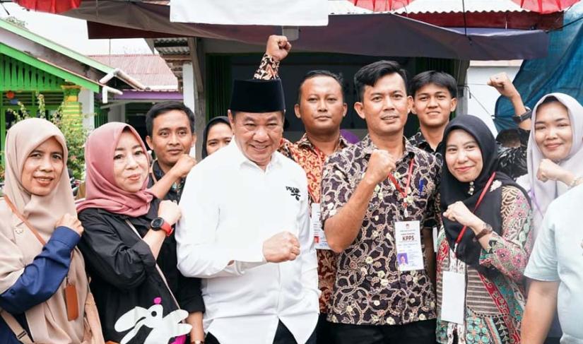 Plt Gubernur Rosjonsyah mengajak seluruh elemen masyarakat mengawal Pilkada Serentak Tahun 2024 pasca proses pemungutan suara, Kamis (28/11/2024). (Oki~PenaRafflesia.Com)