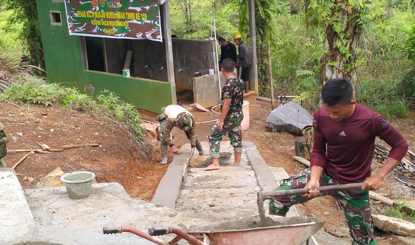 TMMD Ke-119: Renovasi Masjid dan RTLH, Kolaborasi Satgas dengan Masyarakat FOTO/dOK