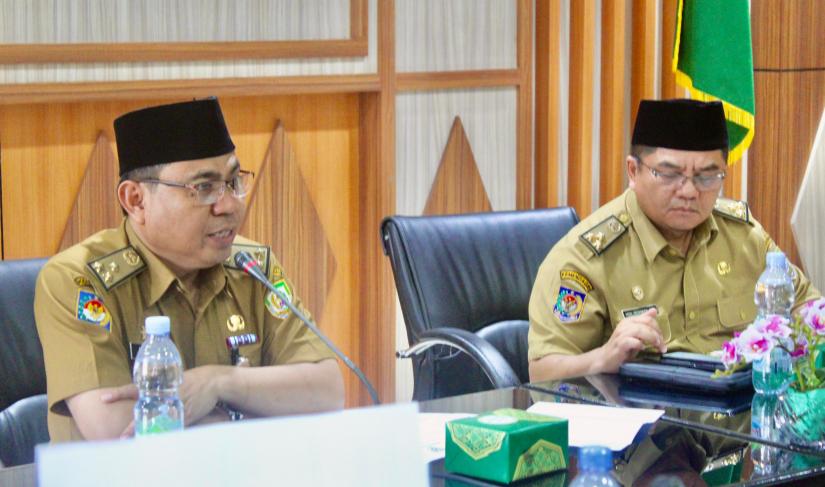 Asisten 1 Pemprov Bengkulu saat sapat