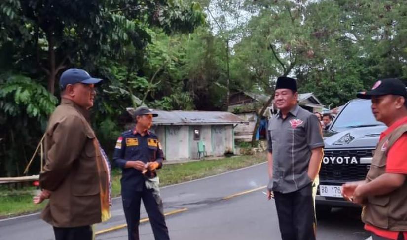 Dokumentasi Wagub Rosjonsyah tinjau kondisi infrastruktur di Kabupaten Bengkulu Tengah - Kepahiang.