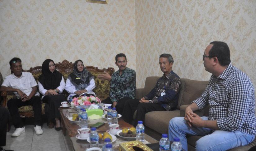 Kunjungan Perwakilan BKKBN Provinsi Bengkulu ke Bappeda Kabupaten Seluma, Rabu (24/1/24). (Foto : Fatmala/Penarafflesia.com).