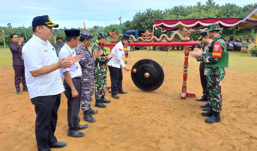 Darma Bakti TMMD ke-120 Bengkulu Utara Mewujudkan Percepatan Pembangunan Resmi di Buka