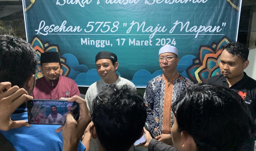 Saat sesi wawancara bersama awak media. 