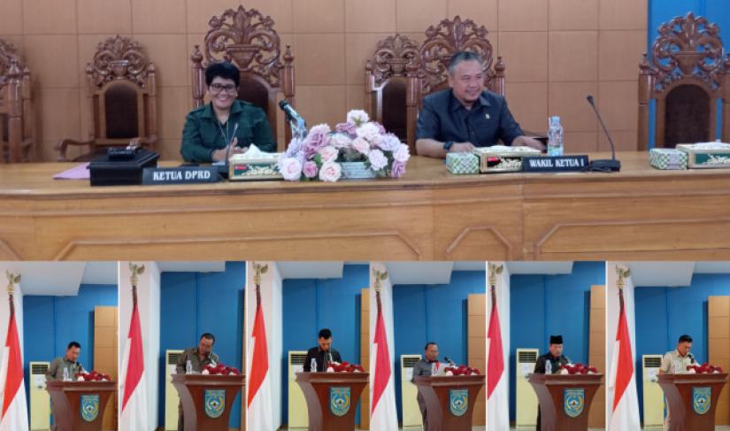 Rapat Paripurna Padangan fraksi DPRD BU 2024 Raperda Bantuan Hukum Masyarakat Miskin/ Poto Redy penarafflesia.com