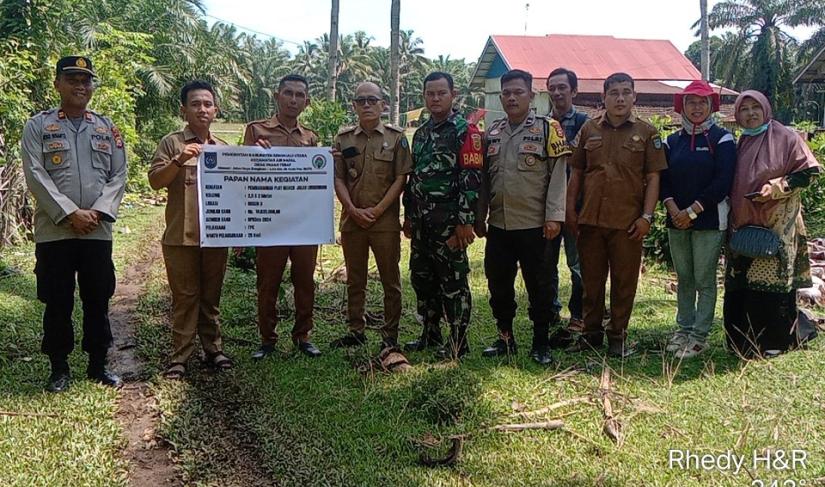 Pemdes Pasar Tebat Melaksanakan Titik Nol Kegiatan Bukti Dana Desa Tahun Anggaran 2024 Siap dilaksanakan/Poto Redy penarafflesia.com