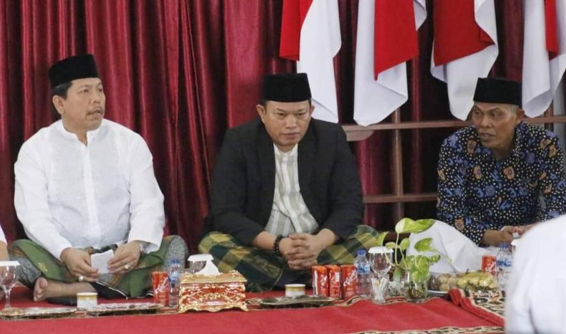 Poto Bupati Seluma saat acara halal bihalal bersama toko masyarakat dan BMA 