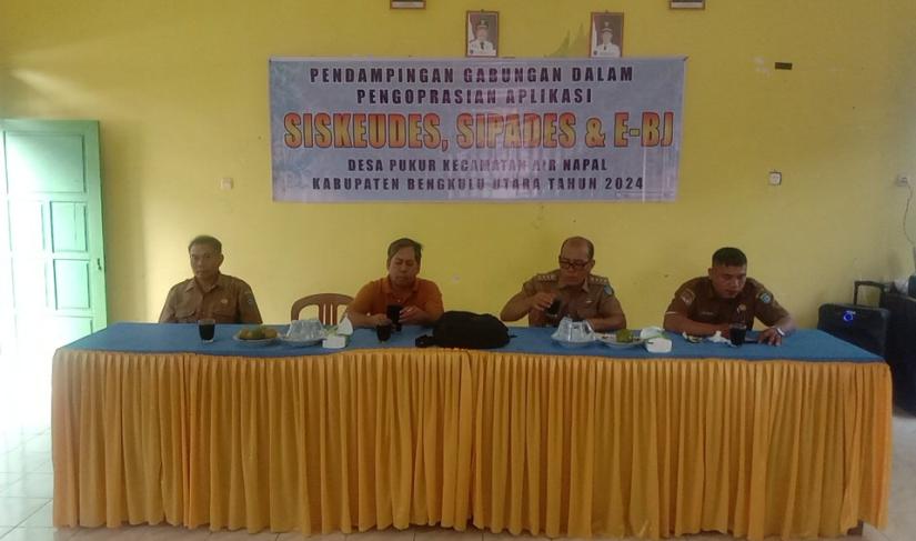 Pelatihan Pendampingan Gabungan Dalam Pengoperasian Aplikasi Siskeudes, Sipades dan E- BJ Desa Pukur." Redy Penarafflesia.com " 