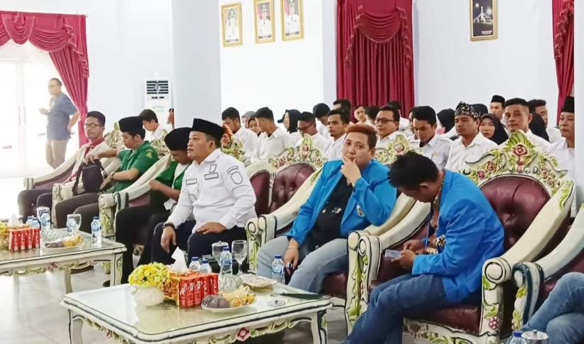 Bupati Seluma Erwin Octavian, SE saat menghadiri Pelantikan KNPI Kecamatan, se-Kabupaten Seluma