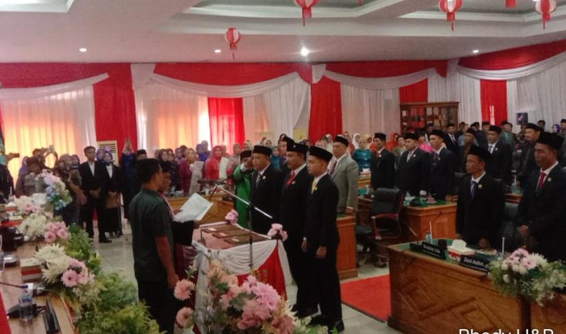 Tiga Unsur Pimpinan DPRD Bengkulu Utara Periode 2024-2029 Resmi Dilantik."Redy Penarafflesia.com"