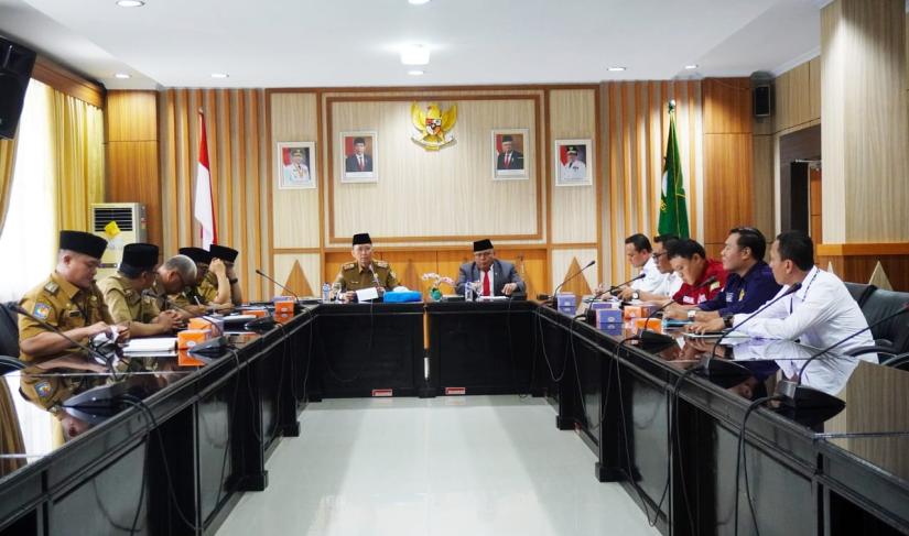 Kunjungan kerja H. Ahmad Kanedi dari Komite I DPD RI, Senin (8/1/2024). 