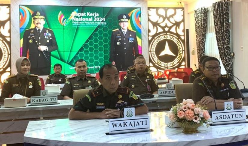 Bengkulu Turut Serta dalam Rakernas Kejaksaan RI 2024 "Membangun Fondasi Transformasi Penegakan Hukum Modern Menuju Indonesia Emas 2045".