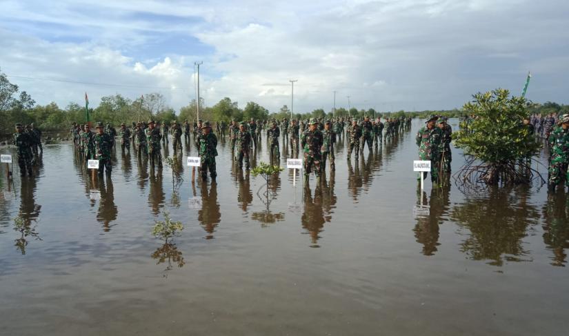 Korem Gamas Bengkulu Tanam 1.000 Juta Pohon Bersama.