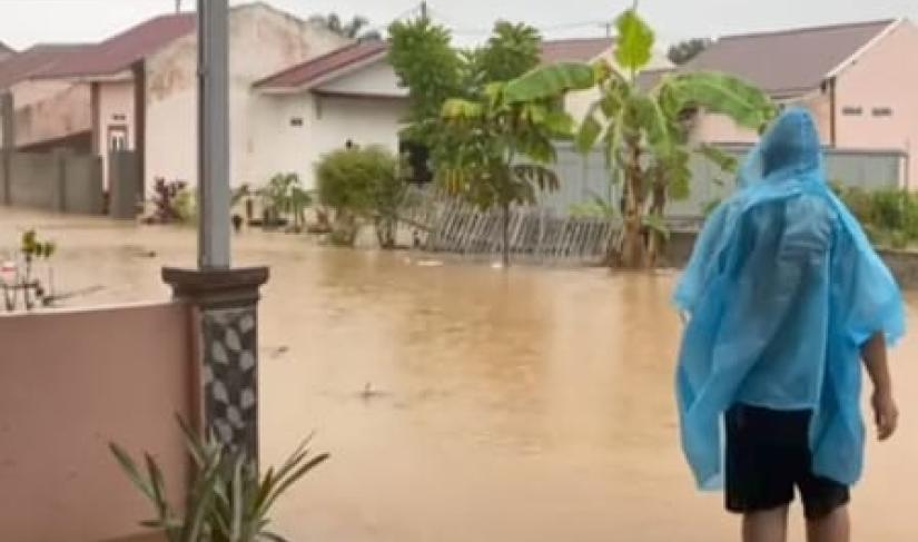 Banjir di Kota Bengkulu.