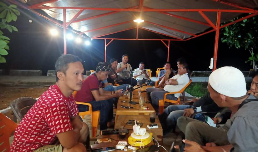 RAPAT : seluruh anggota Porwamas lakukan pembagian wilayah desa binaan Rabu (06/03)