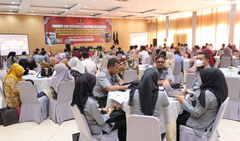  kegiatan sosialisasi, promosi dan diseminasi kekayaan intelektual kemenkumham Bengkulu