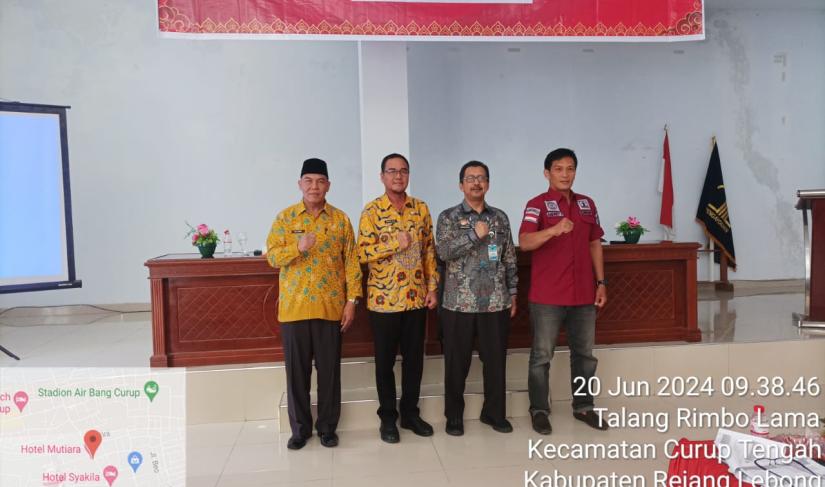  Sosialisasi mengenai Layanan Fidusia,  bertempat di Hotel Mutiara Curup, Kamis, 20 Juni 2024.