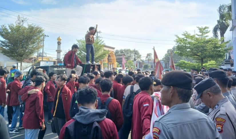 Demo Mahasiswa Muhammadiyah Bengkulu.