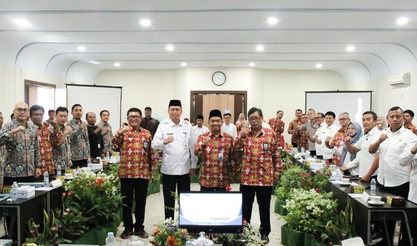 FGD Manajemen Risiko Lintas Sektoral Pembangunan Infrastruktur SPAM Regional Benteng-Kobema, dalam Sinergi Perencanaan dan Pelaksanaan Pembangunan (SP3), di aula Perwakilan BPKP Provinsi Bengkulu, pada Rabu (10/7/2024).