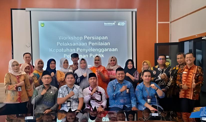 Workshop penilaian kepatuhan penyelenggaraan pelayanan publik.
