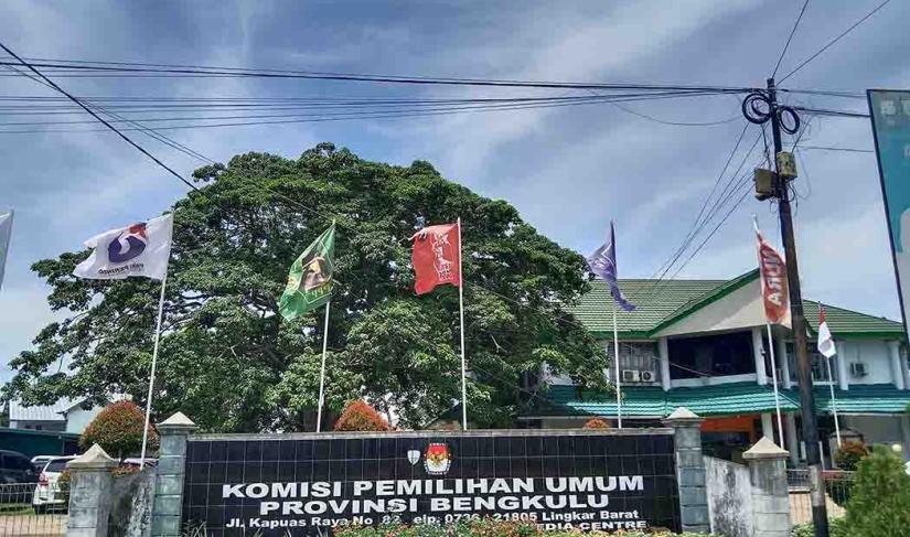 Kantor KPU Provinsi Bengkulu.