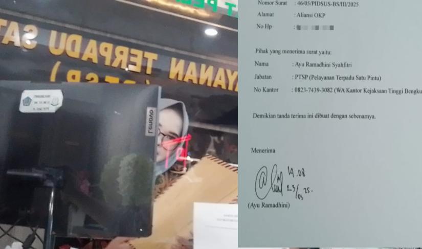 OKP turut melaporkan KPU Bengkulu Selatan ke Kejati Bengkulu terkait dugaan penyimpangan pengelolaan anggaran Pilkada tahun 2024/ist