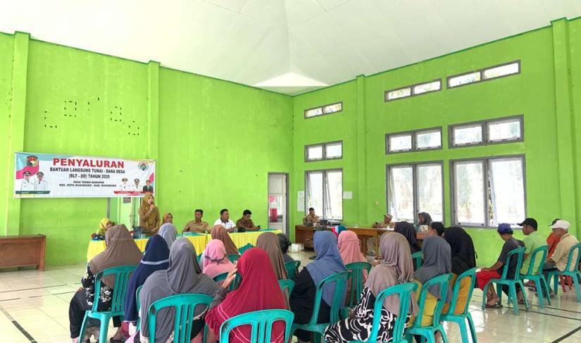 Pemerintah Desa Tanah Harapan Kecamatan Kota Mukomuko, Kabupaten Mukomuko, resmi menyalurkan Bantuan Langsung Tunai Dana Desa (BLT-DD) kepada Keluarga Penerima Manfaat (KPM) pada Selasa (14/10).