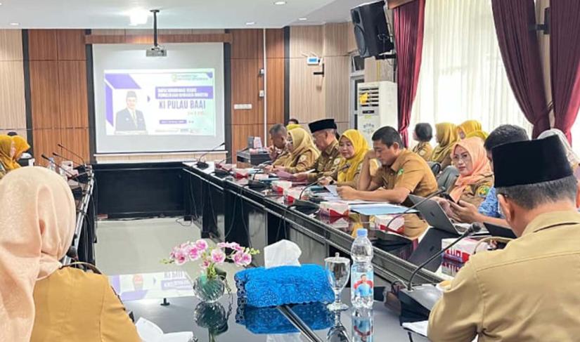 Rapat Koordinasi Teknis Pengelolaan Kawasan Industri Pulau Baai yang digelar di Ruang Rapat Merah Putih, Selasa (21/10/2025).