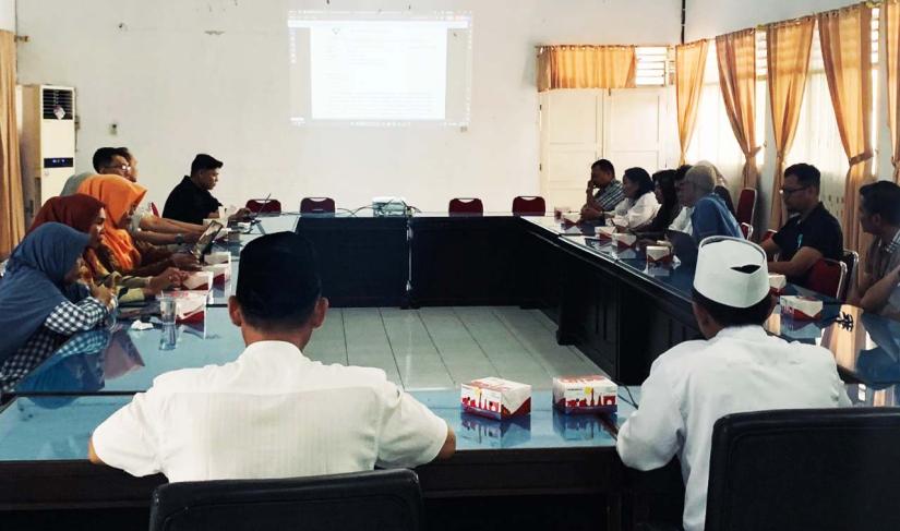 Rapat Pengumpulan Data dan Pengisian Kuesioner Indeks Transformasi Digital Nasional (ITDN) Tahun 2025, bertempat di Aula Dinas Kominfotik Provinsi Bengkulu, Jumat pagi (31/10/2025).