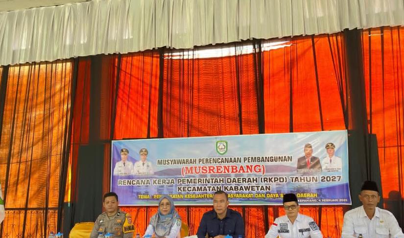 Musrenbang RKPD hari pertama untuk Kecamatan Kabawetan dan Kecamatan Kepahiang, Rabu (4/2/2026).