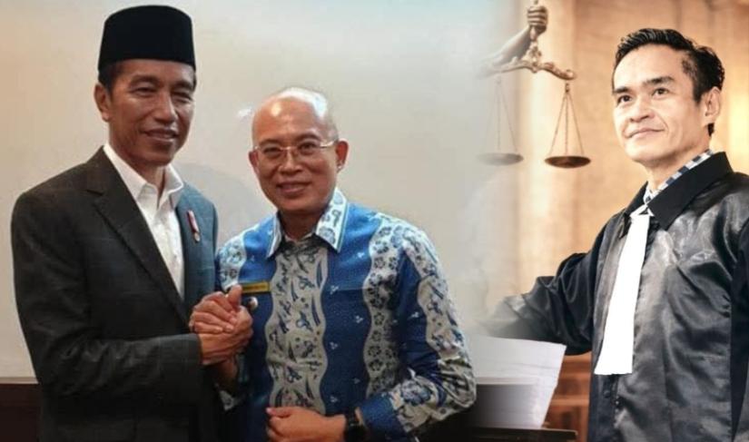 Gusnan Mulyadi saat poto bersama Joko Widodo/Rustam Efendi