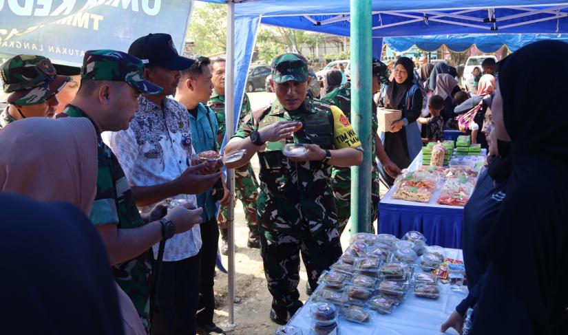 Komitmen pemberdayaan masyarakat tersebut mendapat perhatian dari Tim Pengawasan dan Evaluasi (Wasev) TMMD ke-129 saat melakukan kunjungan kerja ke lokasi kegiatan, Jumat (31/7/2026).