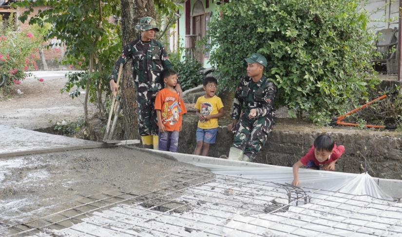 Pelaksanaan Program TNI Manunggal Membangun Desa (TMMD) ke-129 Tahun 2026 di Desa Kesongo, Kecamatan Kedungadem, Kabupaten Bojonegoro