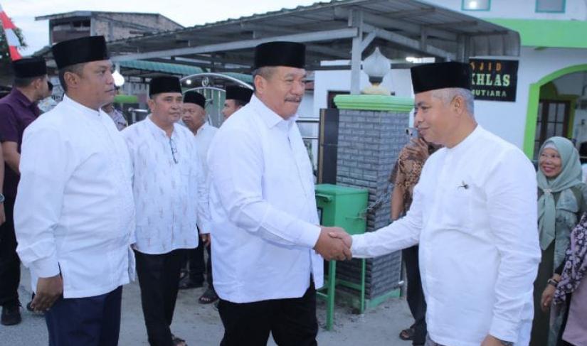 Peresmian Masjid Al-Ikhlas di Kelurahan Mutiara, Kecamatan Kota Kisaran Timur, Jumat (27/2/2026).