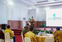 Gubernur Rohidin Saat Pembukaan Rakorwil Majelis Wilayah KAHMI Tahun 2022, di Gedung Daerah Balai Raya Semarak Bengkulu, Minggu (23/10/2022).