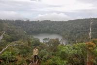 Lanskap Danau Tapak Kaki Bukit Daun Rejang Lebong.