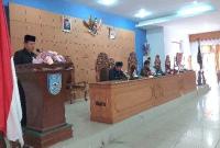 Rapat DPRD BU tentang penyampaian Umum Fraksi DPRD Bengkulu Utara terhadap Raperda APBD tahun 2024
