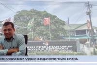 Anggota Banggar DPRD Bengkulu,. Sujono