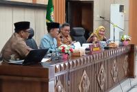 Sekda Hamka Sabri saaT Exit Meeting Evaluasi Perencanaan dan Penganggaran Pemerintah Daerah Tahun 2023