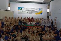 Sosialisasi Internet Cakap (Cerdas, Kreatif dan Produktif) di Aula pertemuan SMKN 1 Kota Bengkulu, Rabu (17/5/23).