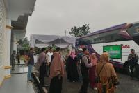 Calon Jemaah Haji dikawal Polres Kepahiang, Senin (12/06/2023).