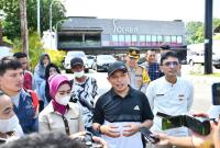 Wakil Walikota Bengkulu Dedy Wahyudi saat Sidak