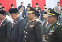 Tampak Ketua DPRD Bengkulu saat Paripurna HUT RI Ke 78 di Gedung Dewan