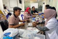 BRI Branch Office Bengkulu gelar bakti sosial pemeriksaan kesehatan gratis.