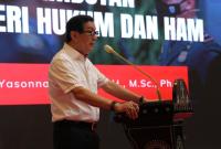 Yasonna H Laoly Bahas beberapa aspek dalam persiapan menuju tahun 2024.