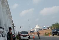 Pembangunan infrastruktur di Pusat Perkantoran Merah Putih Kota Bengkulu.