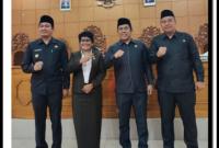 Rapat paripurna DPRD tentang mendengar jawaban Pihak Eksekutif terhadap Pandangan Umum Fraksi-fraksi mengenai Perubahan Raperda Perangkat Desa dan Raperda BPBD pada selasa 14 November 2023. 